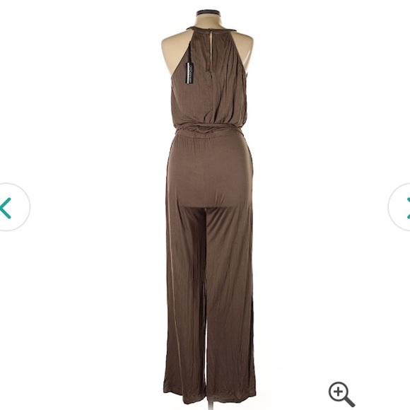 Oh Concept Collection Brown Jumpsuit- Large - Picture 2 of 2